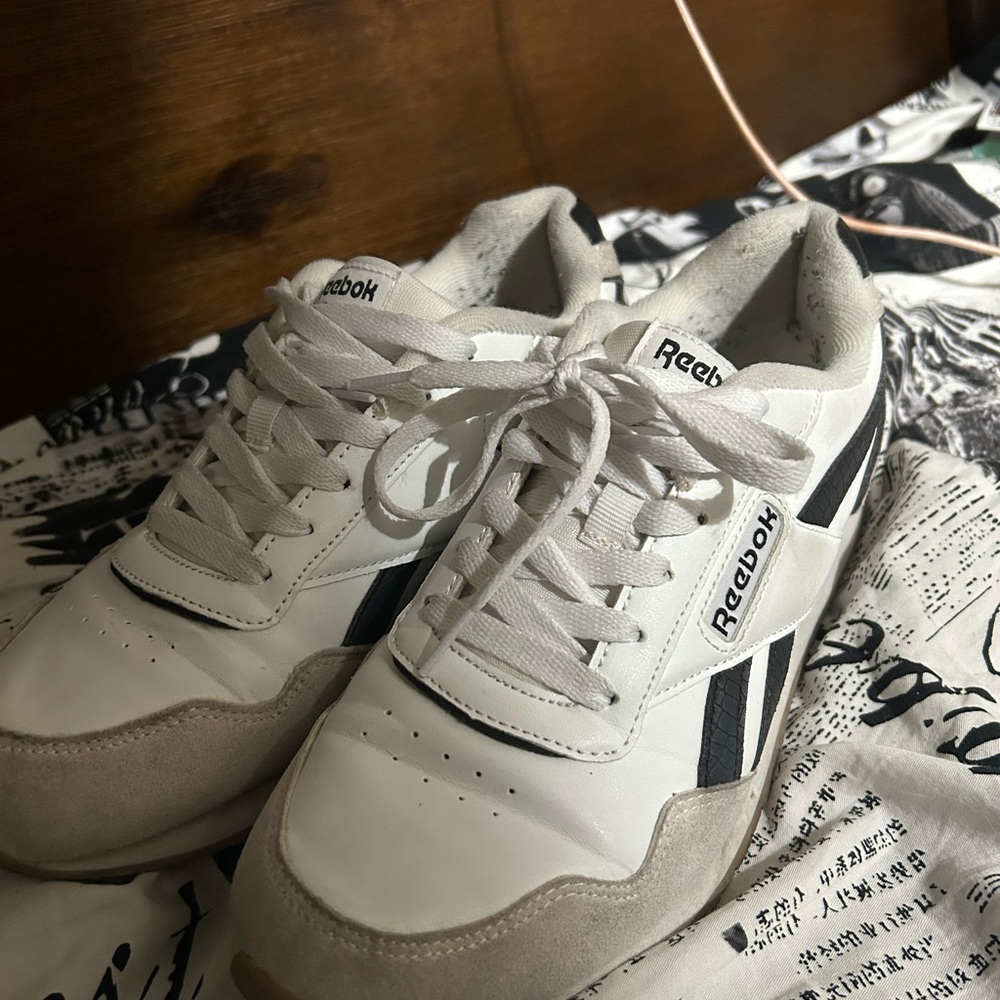 Reebok Brown and Black Sole Sneakers